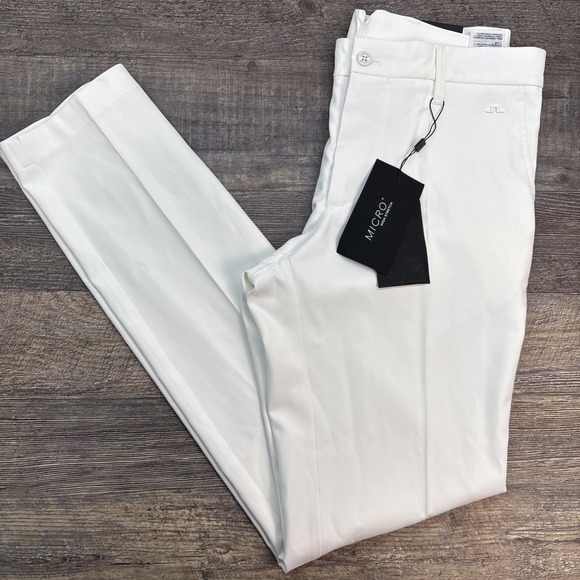 J. Lindeberg Elliot Golf Pant White Micro High Stretch Mens 30X34 (Measure 32X34 - Picture 1 of 14